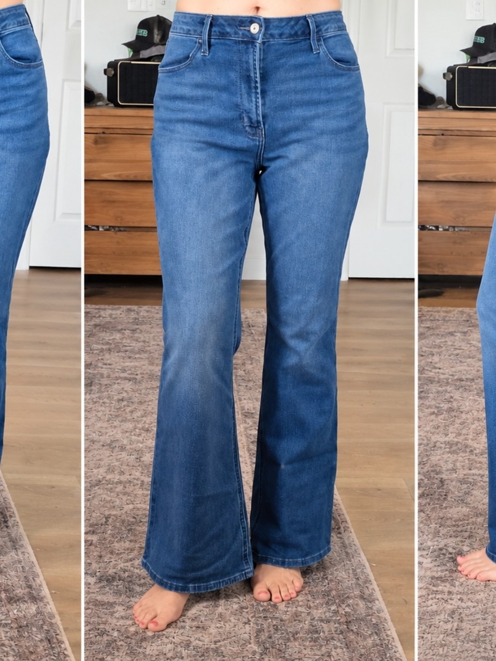 Old Navy Medium Blue High-Rise Flare Jeans